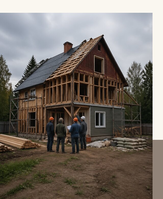 Реконструкция дачного дома в Кинели под ключ с проектом